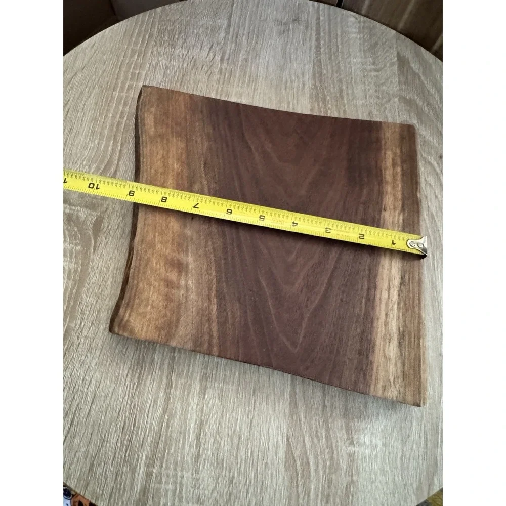 Handmade Solid Walnut 9x8 Cutting Board Black Walnut Serving Board